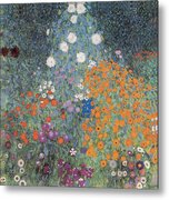 Colorful Summer Flower Garden Metal Print