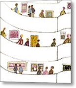 New Yorker Magazine Cover, 1975 Metal Print