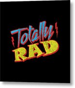 Totally Rad Retro 1980s Eighties Costume Metal Print