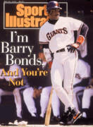 Barry Bonds on Sports Magazine Cover Poster