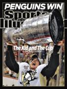 Penguins Celebrate Hockey Victory Poster