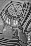 Jefferson Market Spiral Stairs Nypl Bw #1 Poster