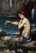 Mermaid by John William Waterhouse Poster