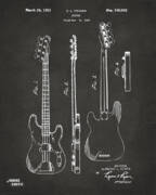 Fender Guitar Patent Drawing Poster