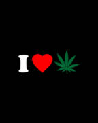 I Love Weed Poster