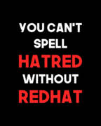 You Cant Spell Hatred Without Redhat Anti Trump Poster