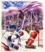 Miracle On Ice - Usa Olympic Hockey Wins Over Ussr Poster