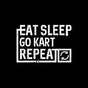 Eat Sleep Go Kart Poster