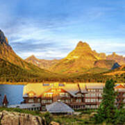 Many Glaciers Hotel Poster