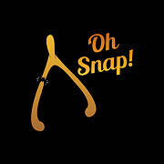 Oh Snap Thanksgiving Turkey Wishbone Poster