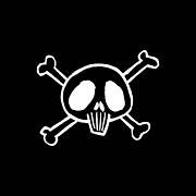 Pirate Skull And Bones Sketch Poster