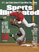 Dustin Pedroia in Action on Sports Illustrated Art Print