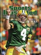 Brett Favre Celebrates on Field Art Print by Sports Illustrated