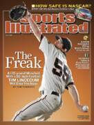 Tim Lincecum Pitches on Sports Illustrated Art Print