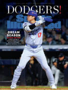 Shohei Ohtani Dodgers World Series Cover Art Print