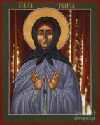 Holy Hermitess Maria Icon Art Print