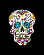 Sugar Skull Day Of The Dead Dia De Los Muertos Art Print