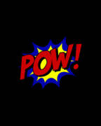 Superhero Pow Art Print