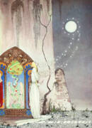 Moonlit Enchantment by Kay Nielsen Art Print by Kay Nielsen
