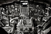 Vintage Aircraft Cockpit Art Print