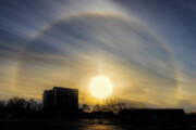 Jersey Shore Sun Halo Art Print