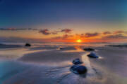 Sunrise At Wells Beach Art Print