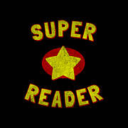 Super Reader Retro Art Print