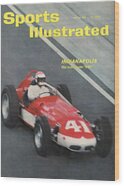 Indy 500 Racing Car on Track Wood Print by Sports Illustrated