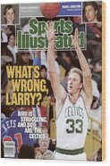 Larry Bird on Sports Illustrated Cover Wood Print