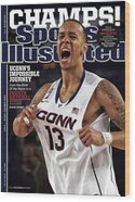 Shabazz Napier Celebrates Championship Wood Print by Sports Illustrated