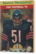 Dick Butkus on Sports Illustrated Cover Wood Print by Sports Illustrated