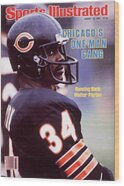 Sports Illustrated Cover featuring Walter Payton Wood Print