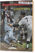 Ken Berry Avoids Mickey Mantle's Tag Wood Print