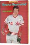 Pete Rose Sports Illustrated Cover 1974 Wood Print