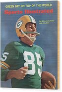 Max McGee Celebrates in Green Bay Victory Wood Print