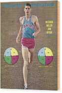 Jim Ryun Magazine Cover Wood Print