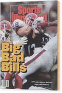 Sports Illustrated Football Clash Wood Print