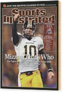 Football Star on Sports Illustrated Cover Wood Print