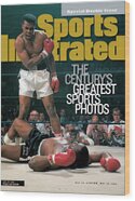 Muhammad Ali vs Sonny Liston Knockout Wood Print