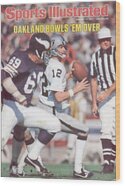 Oakland Raiders vs Minnesota Vikings 1977 Wood Print