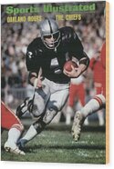 Oakland Raiders Football Action Wood Print