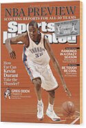 Kevin Durant Thunder NBA Preview Wood Print by Sports Illustrated