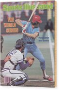 Mike Schmidt at the 1980 World Series Wood Print