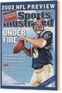 Kurt Warner on 2003 NFL Preview Wood Print