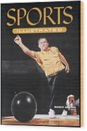 Steve Nagy, 1955 All Star Bowling Tourament Sports Illustrated Cover Wood Print