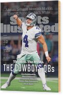 Dak Prescott On Sports Illustrated Cover Wood Print