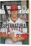Mike Trout on Sports Illustrated Cover Wood Print
