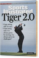 Tiger Woods Golfing in Sports Illustrated Wood Print
