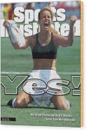 Brandi Chastain Iconic Celebration Wood Print