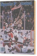 Miracle on Ice Victory Celebration Wood Print